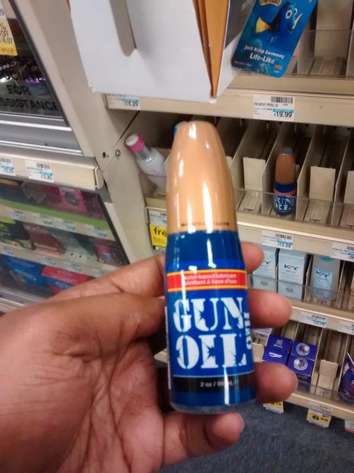 Aww shit #CVS sells #GunOil lube! I didn't know.. http://t.co/ZFnBK4iWt9<a href="/tag/cvs"class="tags">#CVS</a><a href="/tag/gunoil"class="tags">#GunOil</a>