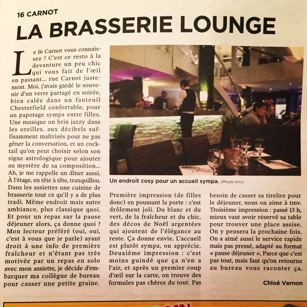 16Carnot's tweet photo. Petite lecture très plaisante! Merci Chloé! Merci tmv! http://t.co/8GNN6Uf3f5