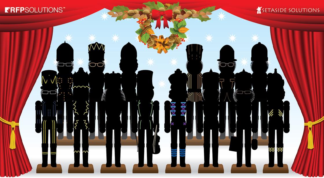 RFP_Solutions's tweet image. Tune in tomorrow as #RFPNutcrackers are revealed to count down the days until the Holidays! lnkd.in/dSY9-tC