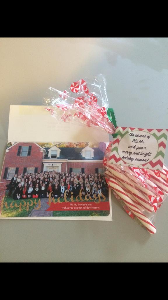 Thank you to the lovely ladies at <a href="/PhiMuECU/">Phi Mu</a> for the holiday gift!