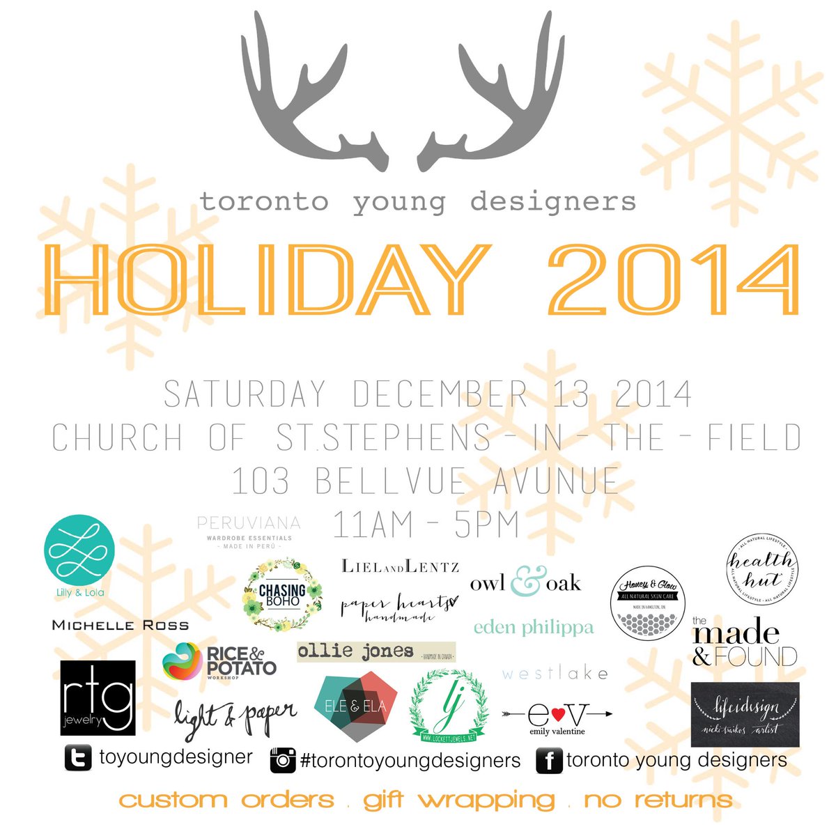 3 days away #toronto #tyd #popup #shoplocal #torontoyoungdesigners #saturday #121314 #holiday #holidayshopping