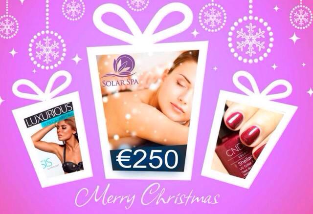 SolarSpa's tweet photo. #WIN €250 gift card at #SolarSpa #Dublin this Christmas! Follow &amp; RT to win! #competition @IrishDealComps @IrishComps http://t.co/YGsrIkxJAp