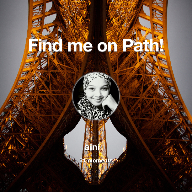 Noen_ndutt's tweet photo. I've shared 31 memories with my friends on #Path - see them now at http://t.co/XKANBT4SwE! #thepersonalnetwork http://t.co/241Hp79iY2