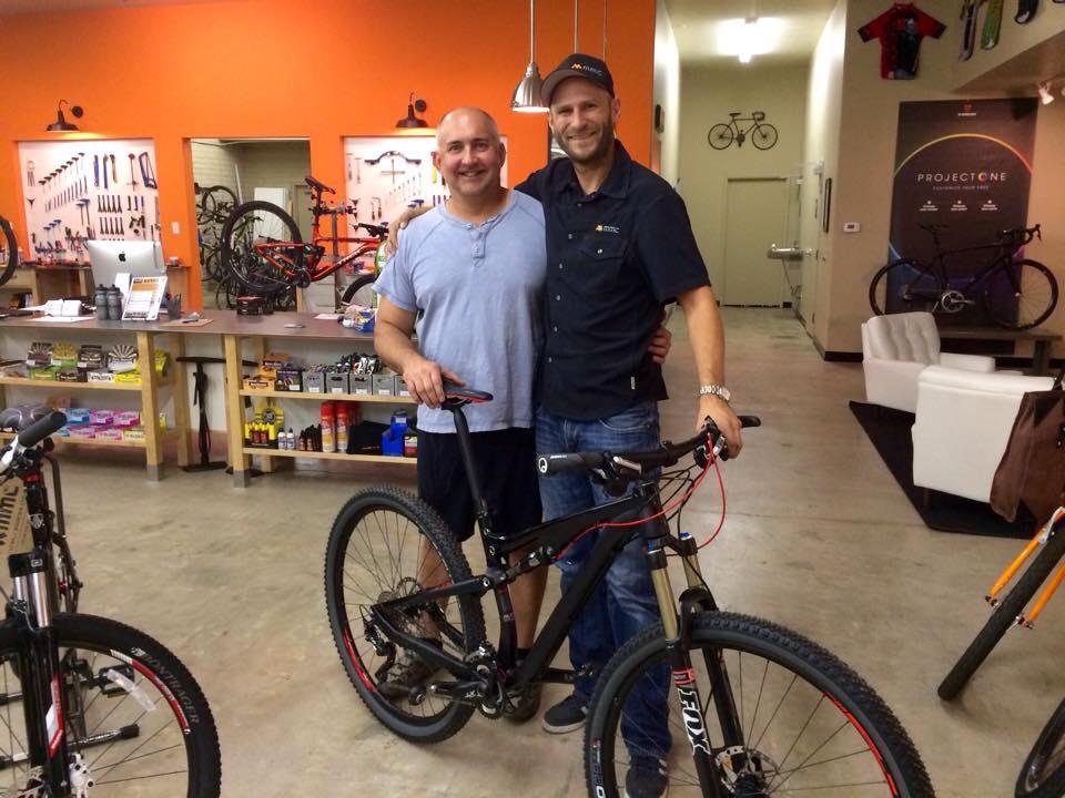RideMMC's tweet photo. Another happy customer! Chris and @grantham_jacob with the Genius 930. #Scottbikes #pedalwell http://t.co/WISGaajFl9