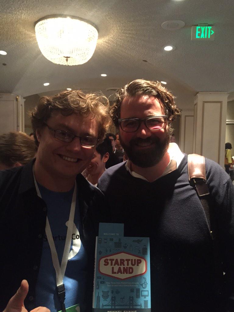 DanBrodovich's tweet photo. Excited to meet &amp; get #StartupLand book from @MikkelSvane - One of the very best speakers at #LeanStartup conference http://t.co/ctGR9EOH29