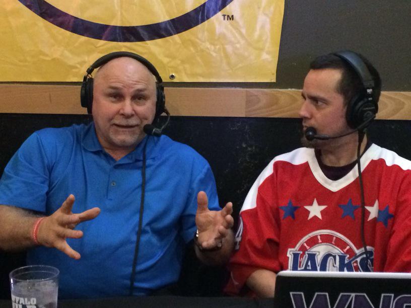 WNST's tweet photo. Coach Barry Trotz hanging out with @NestorAparicio at @BWWBelAir. Having lots of fun! #Caps #RockTheRed http://t.co/P8HUA0Tpaa