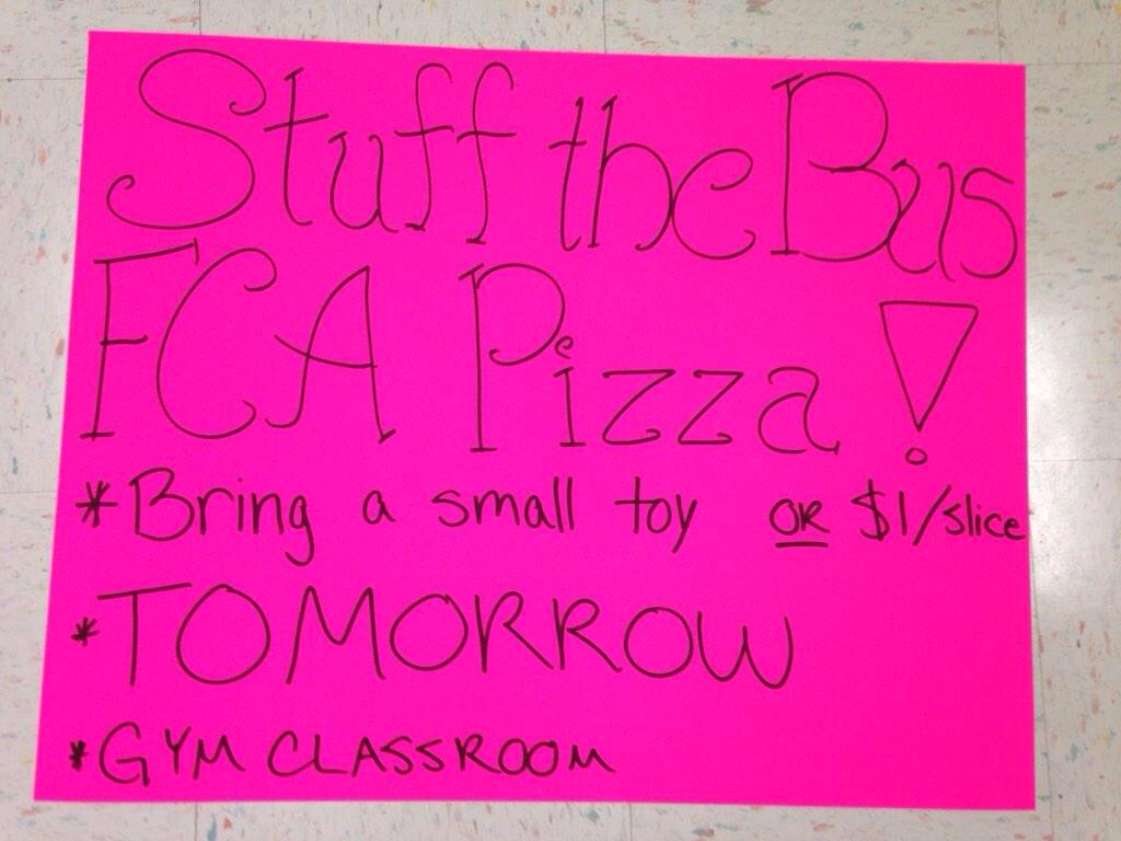 FCSmosley's tweet photo. Don't forget to bring in a small toy tomorrow!Let's bring in lots of toys for a good cause &amp;beat Bay in the process😉 http://t.co/6M8q3xtQln
