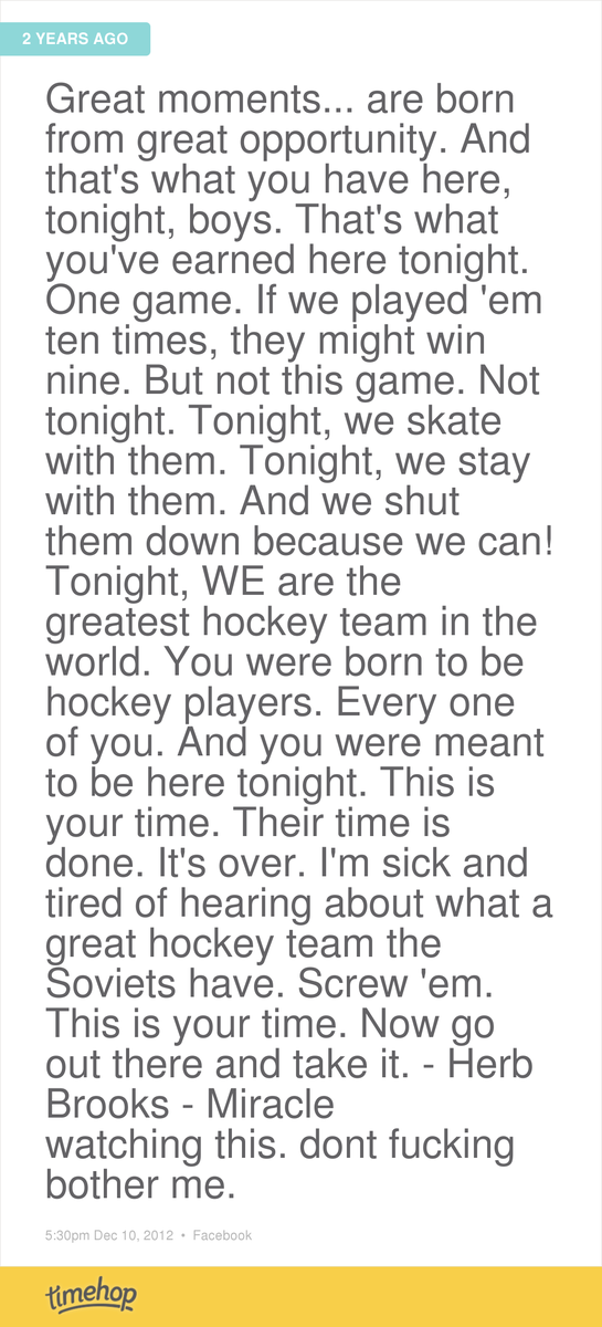RussChristopher's tweet image. Im pumped now. Thanks time hop. And i wanna go play hockey..... Cant..... Fack timehop.com/c/fs:500039633…