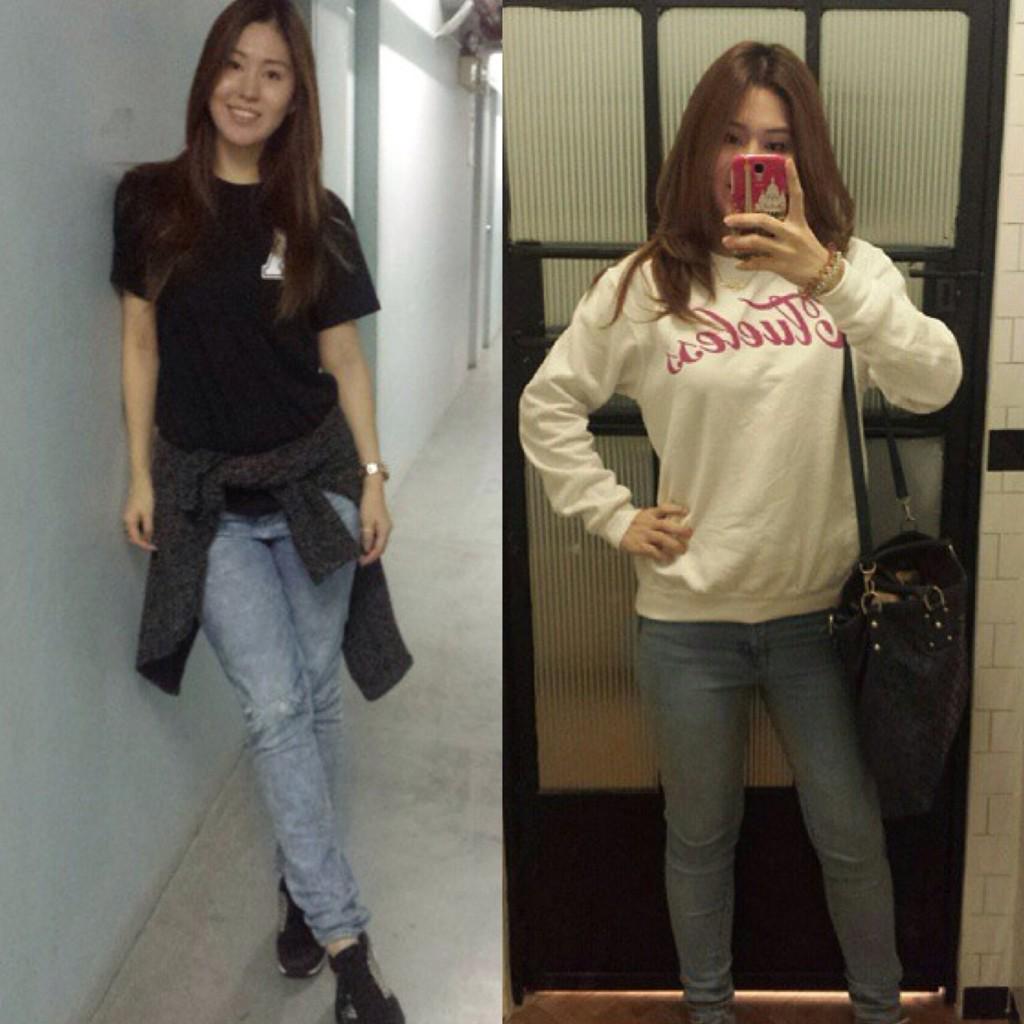 StringsManila's tweet photo. Spotted: It's @almirateng wearing our bestselling initial tees in black and Clueless pullover! 😊 #stringsmanila http://t.co/dTJeN9u1Jf