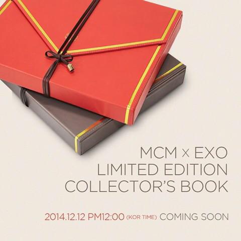 141211 EXO.MCMworldwide - 
MCM X EXO Limited Edition collector's Book Coming soon 
12 ธันวาคม เวลา 12.00 (เกาหลี)