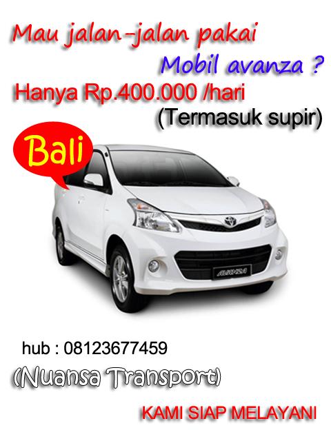 Anda membutuhkan transportasi untuk jalan2x disekitar bali ? Hubungi Nuansa Transport telp: 08123677459