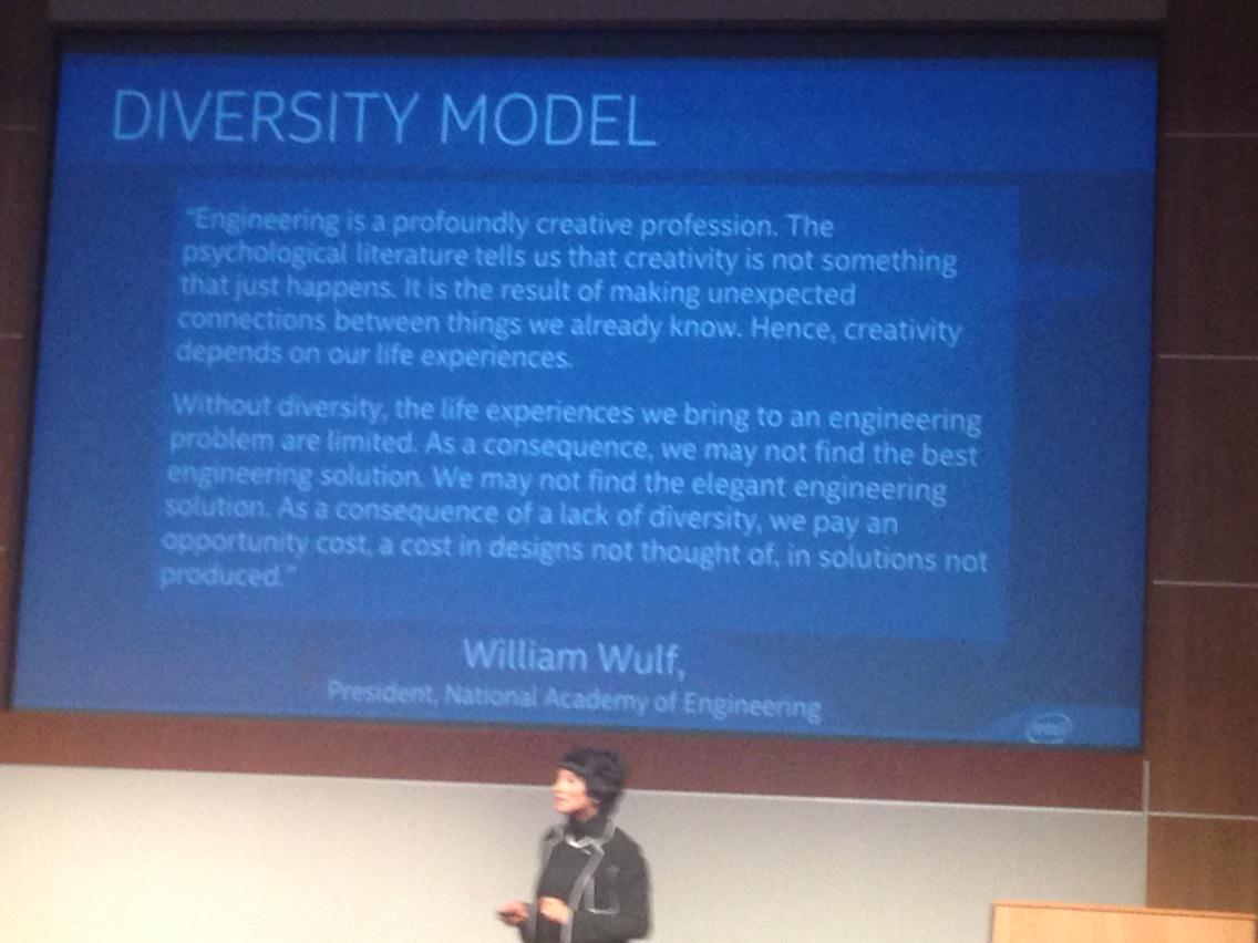 janetvh's tweet photo. The case for diversity in tech by William Wulf, President National Academy of Engineering #rainbowpushtech http://t.co/QsR3WwBuml