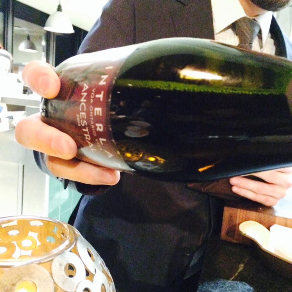 whatDMClikes's tweet photo. ...ending our night at #Canoe with a pour of @hinterlandwine &amp; Dylan taking us through the stellar desserts #KLBday http://t.co/x2PbdlhcEb