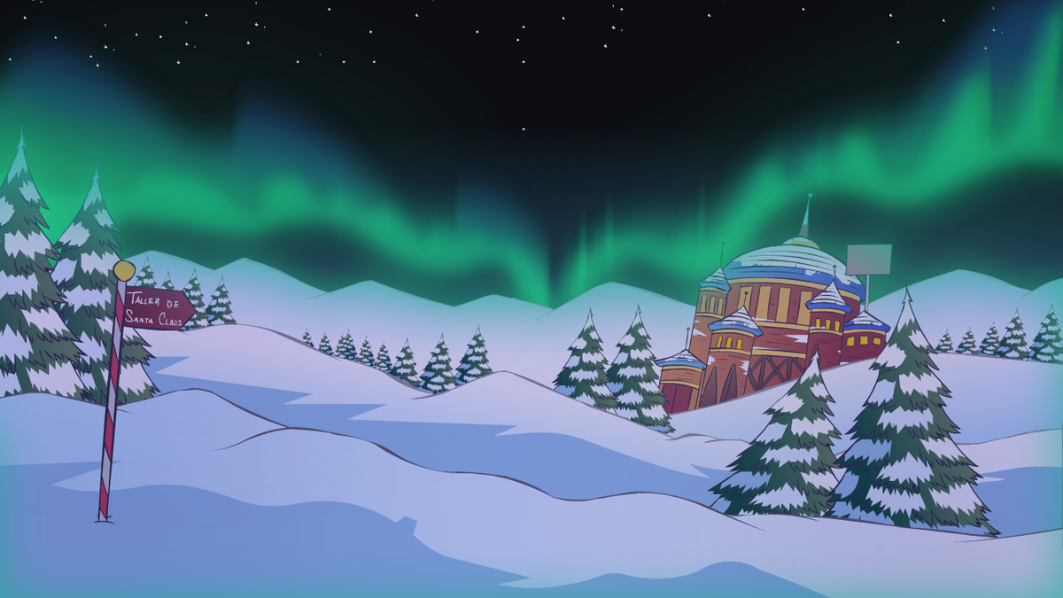 elGabsRivera's tweet photo. Ya ni Tierra de osos...nah, pero sí me llevó un rato hacer las auroras boreales del especial navideño de #Randomizado http://t.co/Fanmzkn4Fq