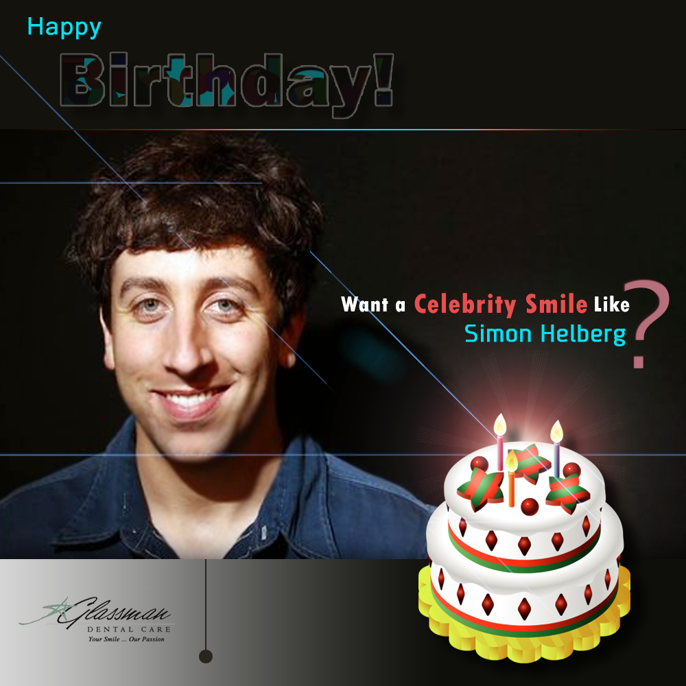 Happy Birthday Simon Helberg!!

Get Your Celebrity Smile Simon Helberg from 