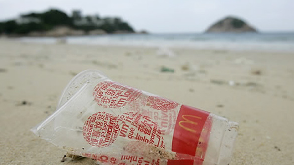 [바다에 떠다니는 플라스틱 쓰레기, 무려 27만 톤] 바다에 버려진 플라스틱은 잘게 쪼개져 바닷속 오염물질들을 끌어당긴 뒤 물고기의 먹이가 돼 생태계 교란시킬 수 있어. twr.kr/uHH4