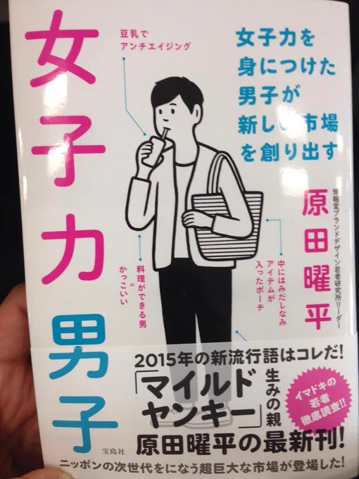 著:原田曜平さん(@YoheiHarada )

『女子力男子』

明日、12/12発売です(*^^*)

みなさん是非お手にとってみてください! 