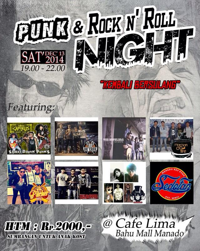 Sabtu, 13 Desember 2014 di Cafe Lima. Htm Rp. 2000. Bersama Ben-ben Yang tak tau diri ditonton!