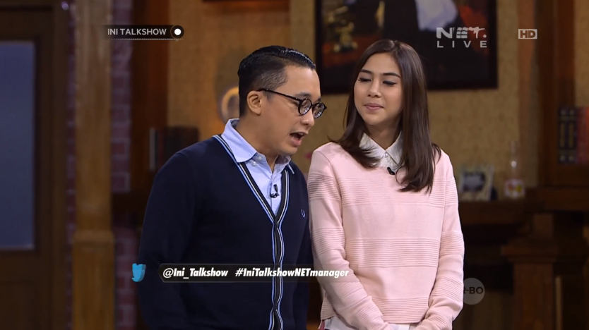 mdtvindonesia's tweet photo. Yang dapat giliran pertama buat merayu @Adindathomass ini nih @bayuoktara @Ini_Talkshow http://t.co/dbOunK9hVm