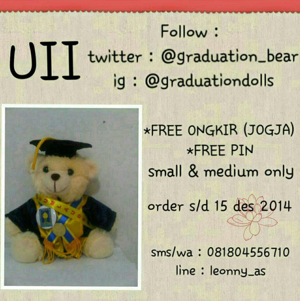 Cari kado wisuda terbaik? Order sekarang cuma di <a href="/graduation_bear/">graduationbear</a> | free ongkir | free pin nama | 081804556710