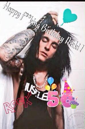 Happy Birthday Nikki Sixx !!!.... You rock !!!     