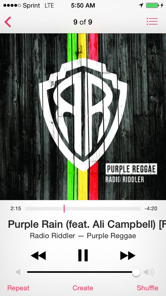 JimiAndrews's tweet photo. Nothing like some of this on my way to work this morning :) #radioriddler #PurpleReggae @RadioRiddler http://t.co/b1MpLdBVmV