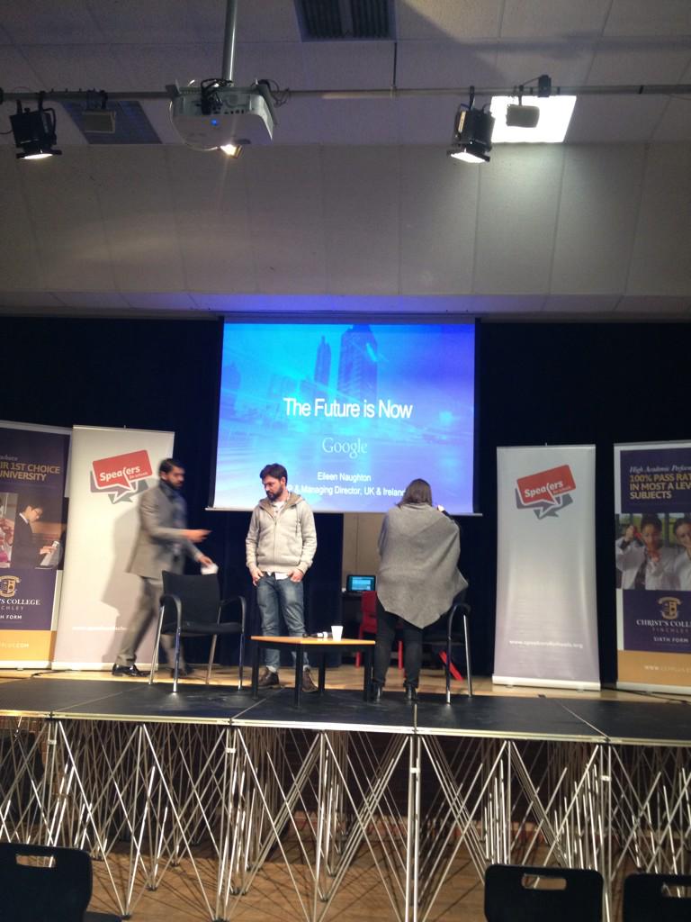 christscolfinch's tweet photo. Preparing to host the @speakersforschools @GoogleUK event #s4sstem http://t.co/wLowGPCf60