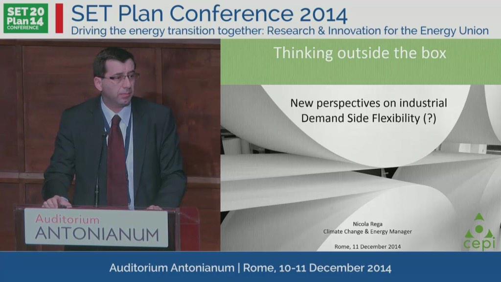 cepi_paper's tweet photo. RT @AuditoriumA: @NicolaBXL speaking at #SETplan2014 @EuropeanPaper @SETPlan_eu @ENEAWebTV http://t.co/tbwqbxdxH7