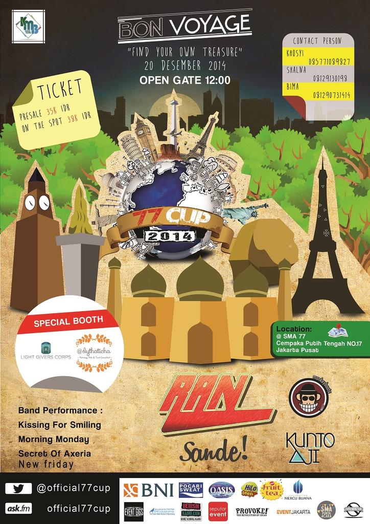 (Jdwal) live perfom 20 Des 2014, <a href="/Official77Cup/">77 CUP 2017</a> at SMA 77 Jakarta, PS 35K... "