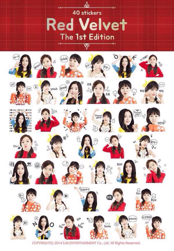 RED VELVET on Twitter: "Kakao Talk #λ λ벨벳 RED VELVET Stickers http://t