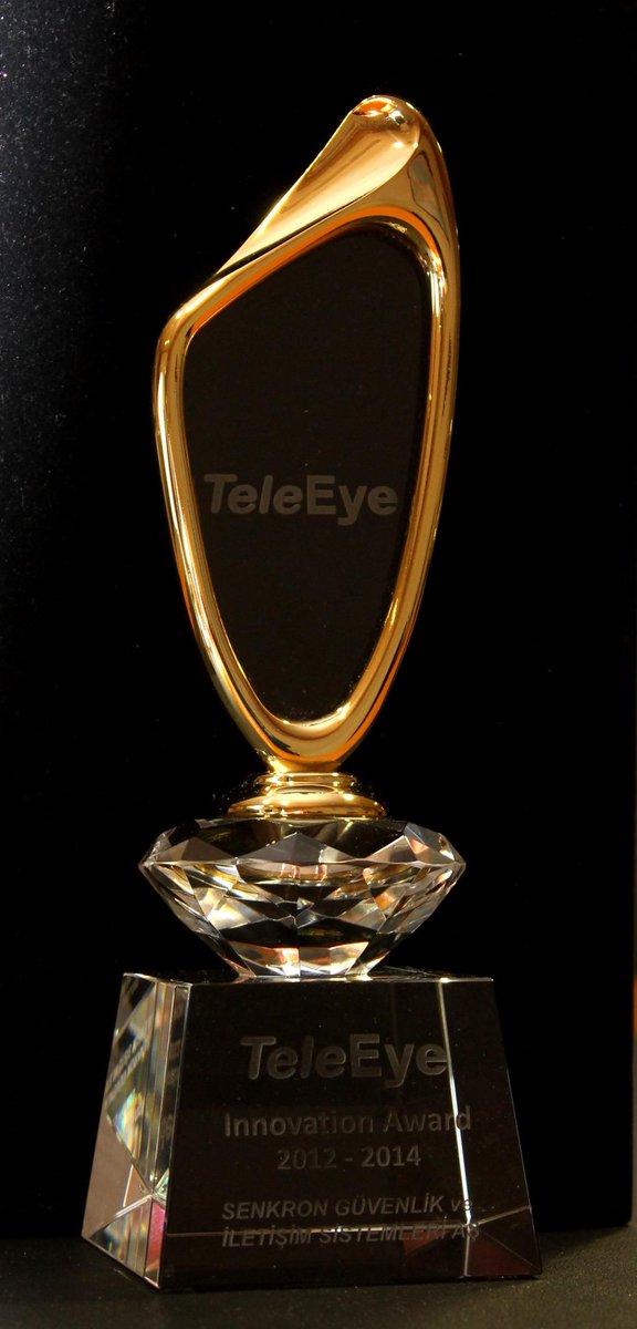 TeleEye CEO‘su,Senkron'un“Garanti Bankası CCTV Projesi” ile “TeleEye Innovation Award” ödülünü kazandğını duyurmuştur
