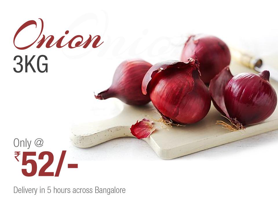 tradusindia's tweet photo. 3 Kg Onions @ Rs.52 only.
Click to avail the offer : http://t.co/sYoI7q1Yed
# Delivery across Bangalore http://t.co/yVQeVO55LG