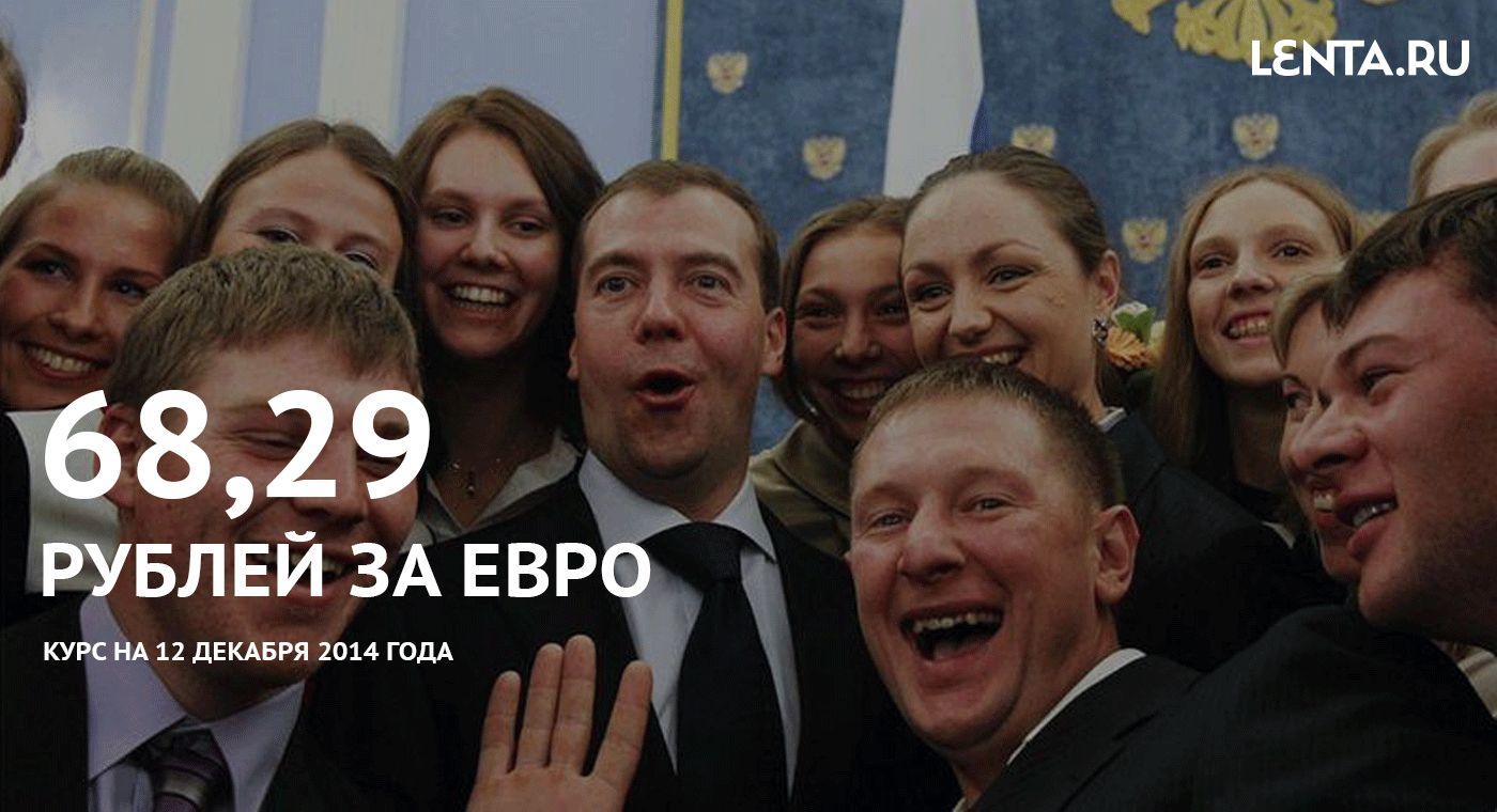 Официальный курс евро впервые превысил 68 рублей