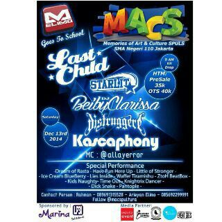 Samlikum, Cuma mau ngingetin aje, Hari Sabtu Tanggal 13 desember kita ada di <a href="/macspultura/">MACS'14</a> (SMAN 110 Jakarta).