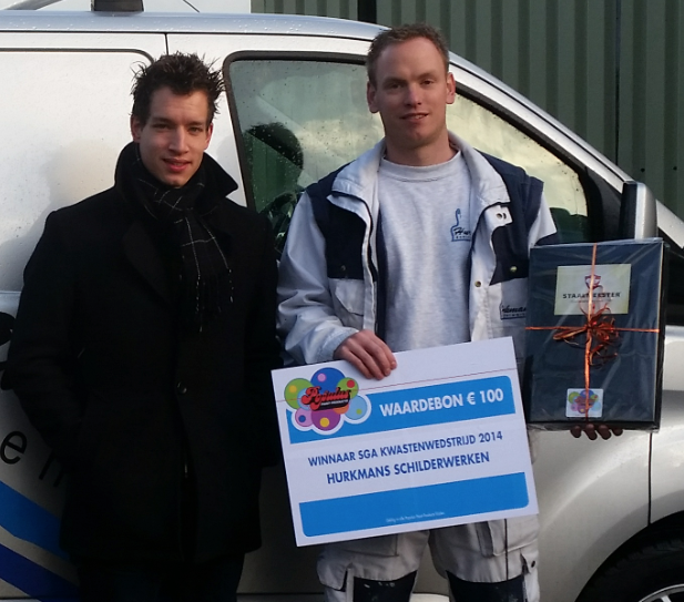 PopulusPaint's tweet photo. WINNAAR SGA KWASTENWEDSTRIJD = HURKMANS SCHILDERWERKEN http://t.co/o3dgS356bQ