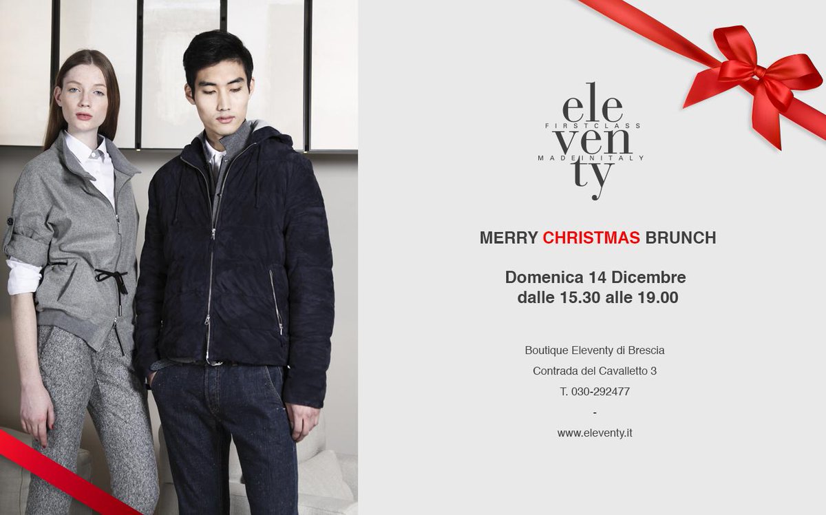 #Xmas #brunch for #Eleventy: we wait for you all at our #boutique in #brescia on #sunday 14th. #event #christmas