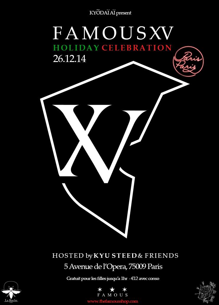THEFAMOUSSHOP's tweet photo. FAMOUS STARS AND STRAPS XV HOLIDAY CELEBRATION IN PARIS AT Le Paris Paris 26.12.14
If you're in town! #XVYear #FSAS http://t.co/GX3WOA4i7E