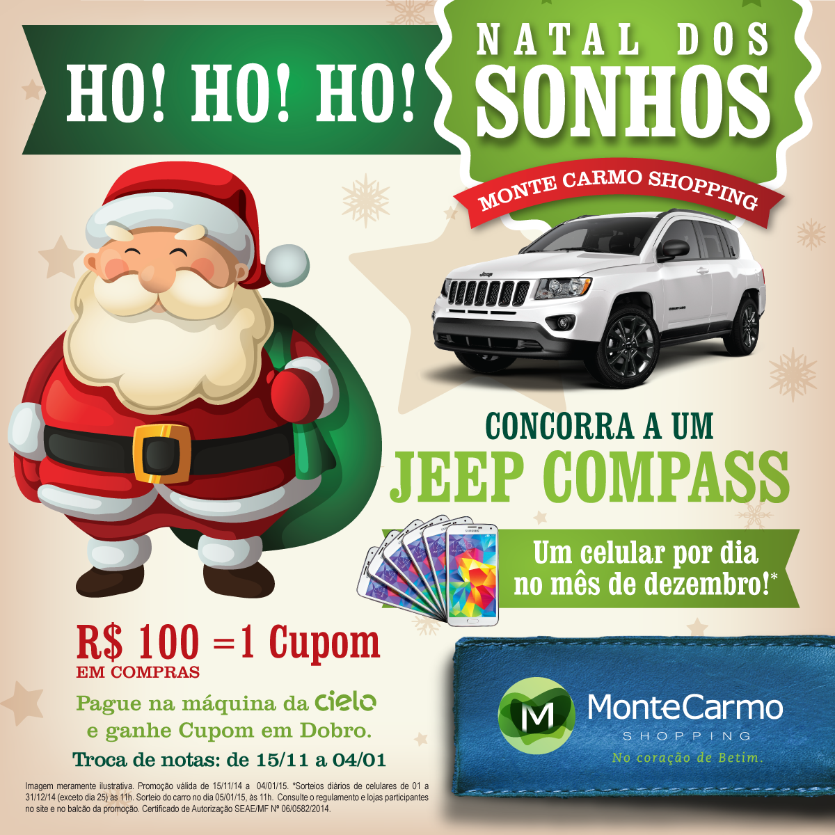 MonteCarmoShop's tweet photo. Ainda não está concorrendo? Ainda serão sorteados 22 celulares e 01 Jeep Compass!! Participe :) http://t.co/7dL4BWnpnz