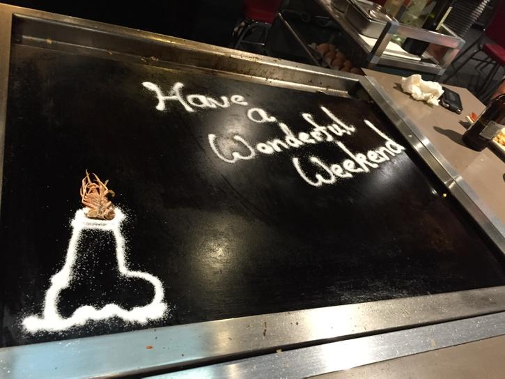 placey76's tweet photo. The old dick &amp; balls on the teppanyaki grill plate http://t.co/R0ZnAv5CY6