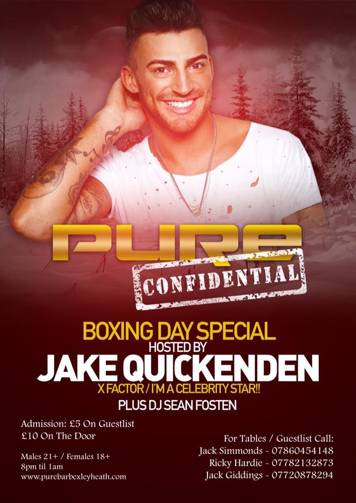 PUREBar_Kent's tweet photo. A look over Christmas at Pure

Christmas Eve
Boxing Day with @JakeQuickenden 
Pure XS New Years Eve

What a week 👌💃 http://t.co/mQnRQKUN15
