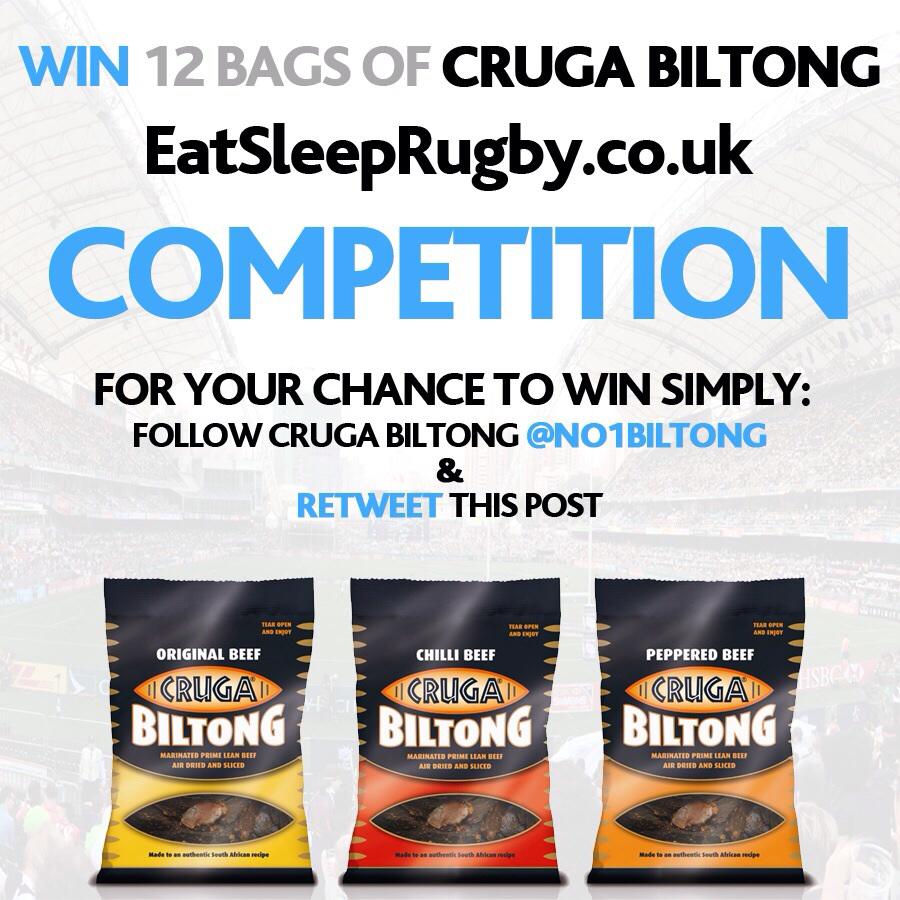 COMPETITION - we have 12 bags of @no1biltong to give away. For your chance to win simply follow them and RT this post