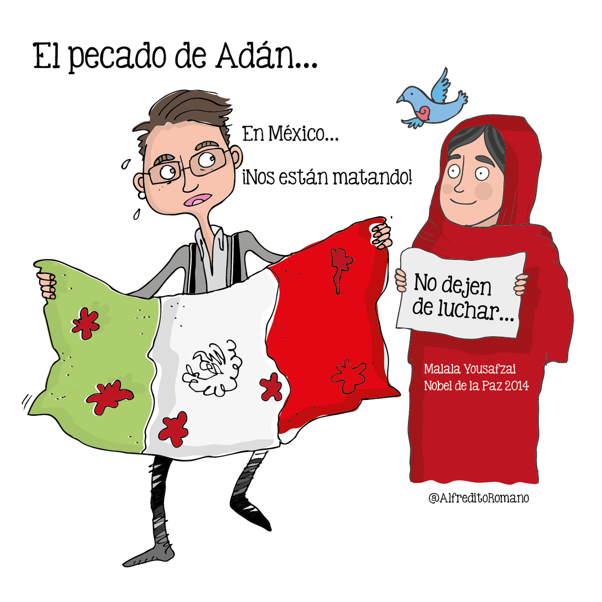 AlfreditoRomano's tweet photo. "El Pecado de Adán", gracias @adan_cortes_  por dar aliento y combatir la apatía. #YaMeCanse3 @julioastillero http://t.co/oCQs8eALgO