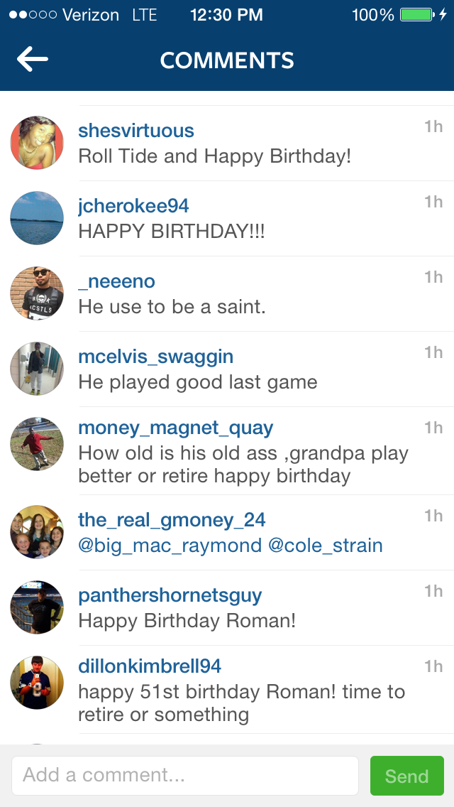 Happy birthday Roman Harper wait he s not 51 