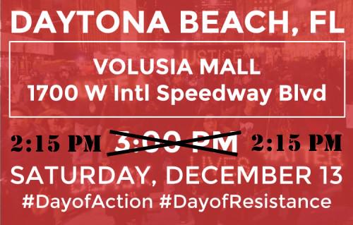 OccupyDaytona's tweet photo. #handsup #dayofaction #Dec1314 

#BlackLivesMatter Die-in @ volusia mall in #Daytona this Saturday http://t.co/a7vaTa2xdz