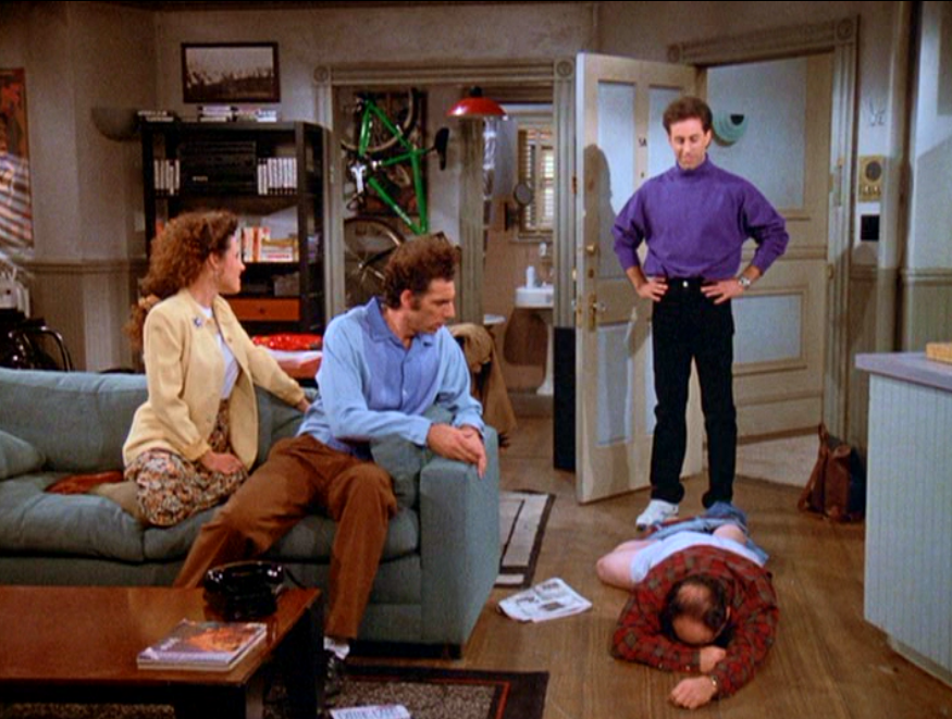 hall05's tweet photo. RT "@SeinfeldTV: "And you wanna be my latex salesman..." “The Boyfriend, PT. 1” is on #Seinfeld tonight! http://t.co/RfeDYV0dnJ”