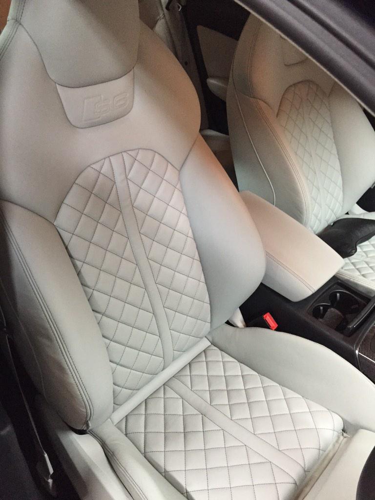 WOM_Automotive's tweet image. Good as new with the use of #leathertech products. #audi