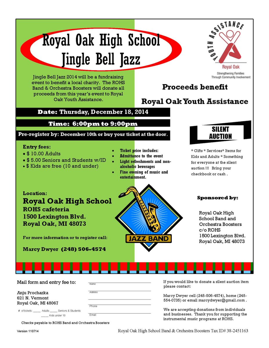 royaloakschools's tweet image. Get your Jingle on and go to ROHS Jingle Bell Jazz, December 18, 2014 @ ROHS Cafeteria.