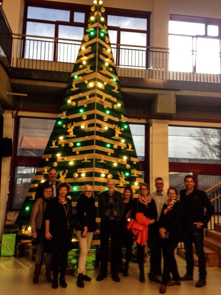 We ontvangen vandaag Burgemeester en Wethouders van de Noorse zusterstad Kongsberg in #chocoladefabriek