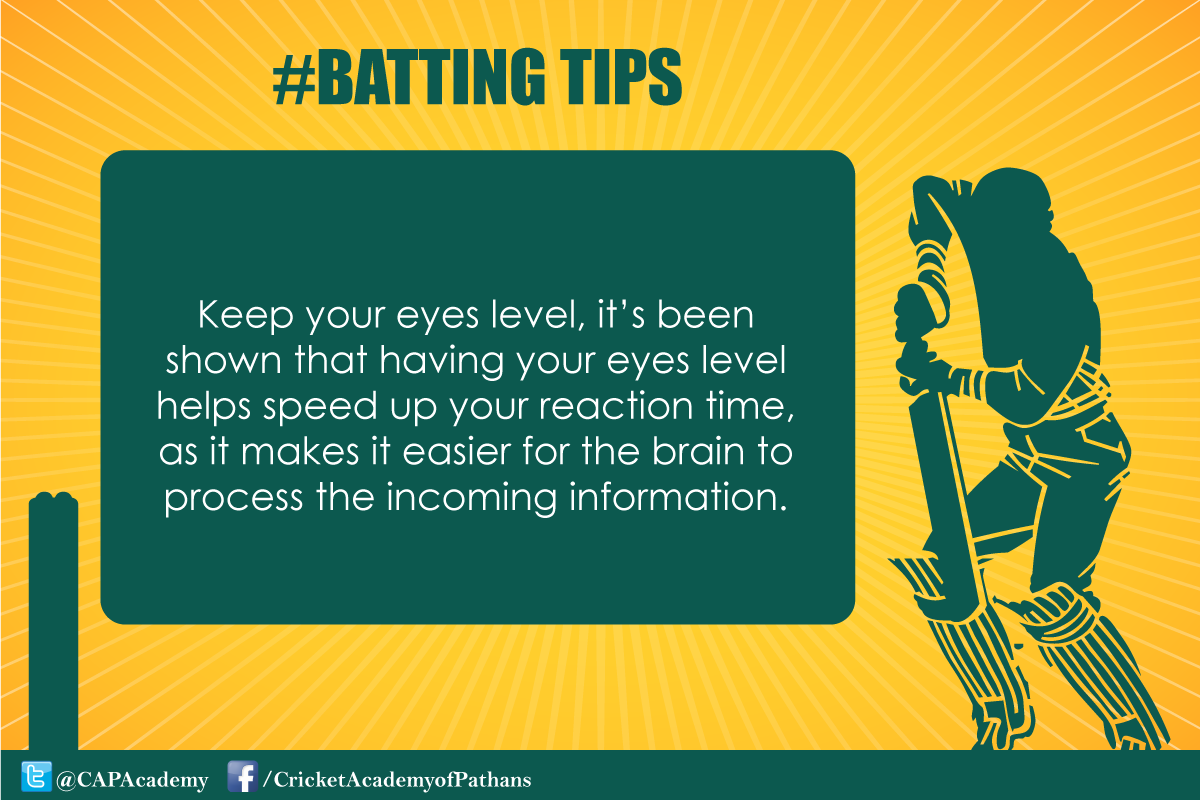 CAPAcademy's tweet image. #BattingTips