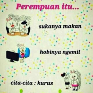 babyteerakk's tweet image. PEREMPUAN itu.... Sukanya MAKAN | Hobinya NGEMIL | Cita-citanya KURUS!! (′▽`)  #NETMILIUNER_3 #IniTalkshowNETmanager